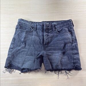 Old Navy Gray‎ Jean Shorts OG High Rise Distressed Casual Style